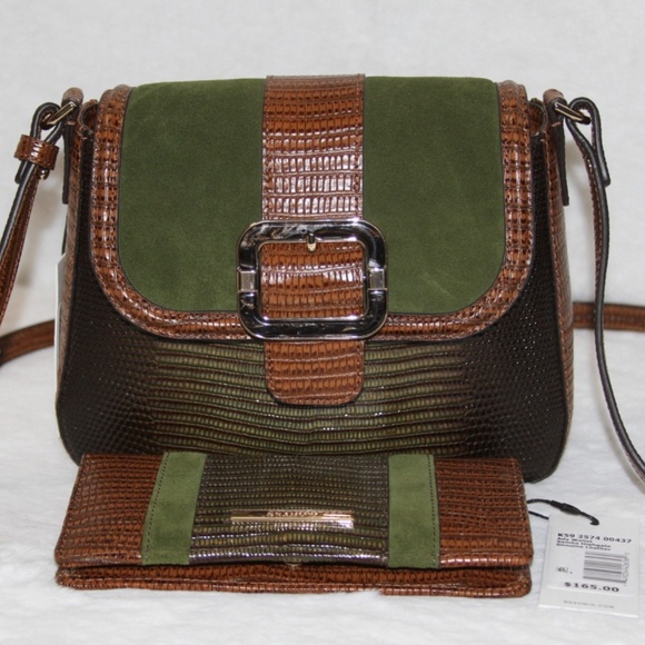 NWT 2 Pcs Brahmin Gianna Samba Highgate Crossbody + Wallet
